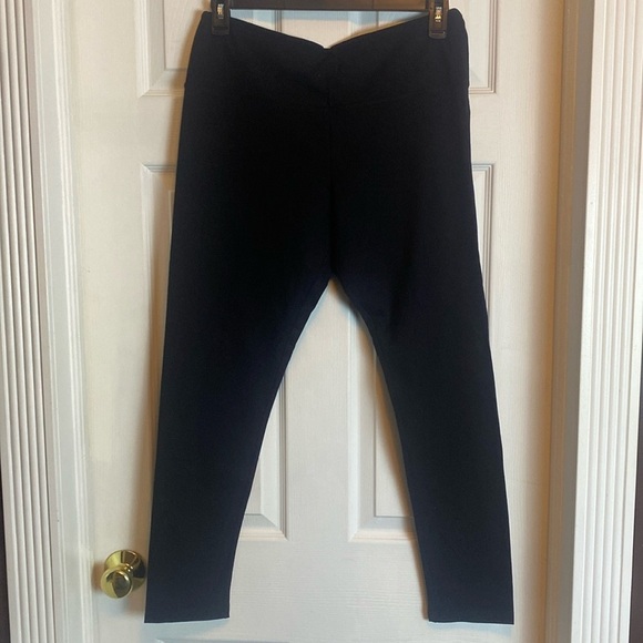 Croft & Barrow Pants - Croft & Barrow Classic Fit Mid Rise Cotton Spandex Black Leggings Sz L NWT